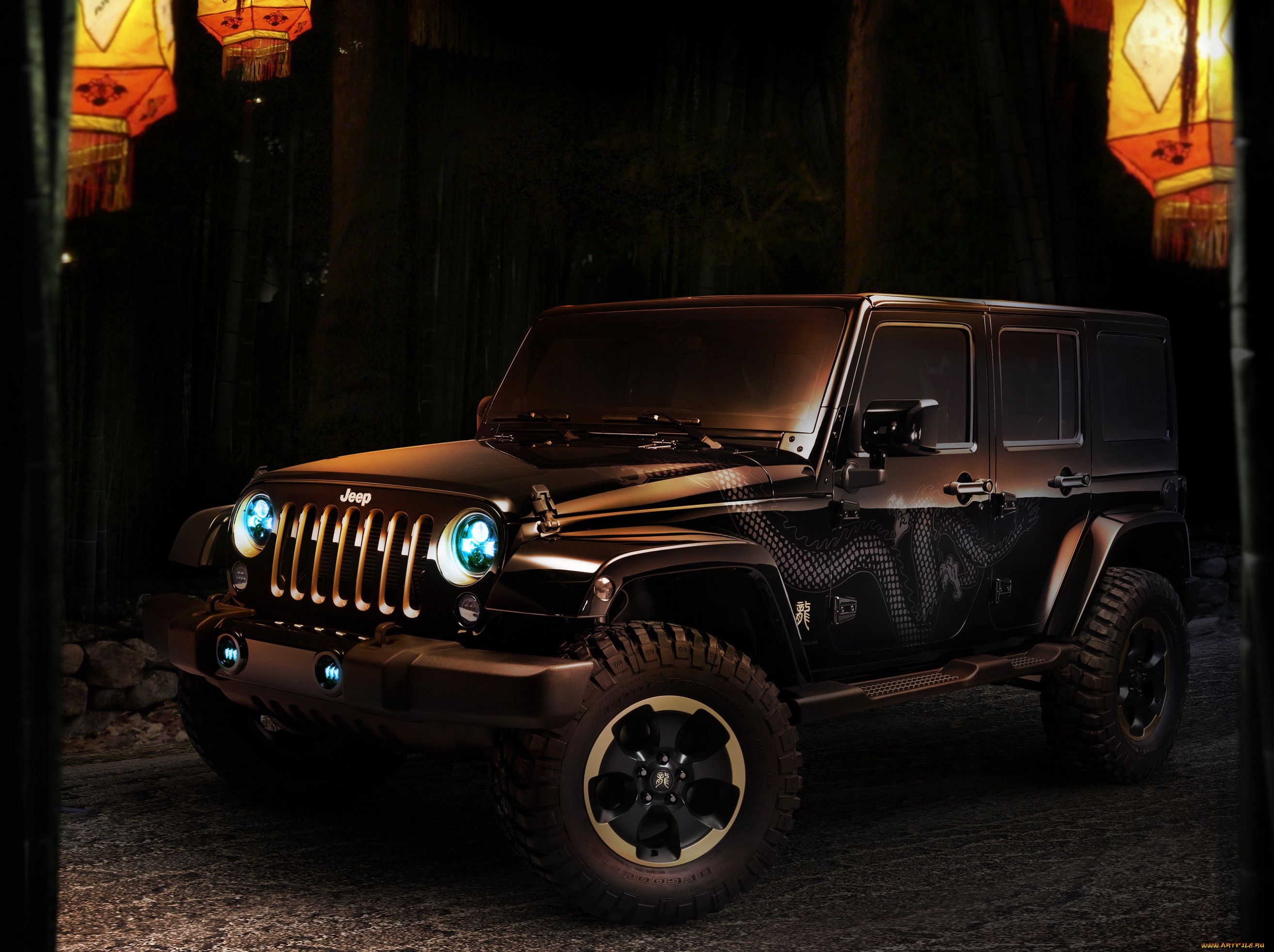 2012, jeep, wrangler, dragon, 